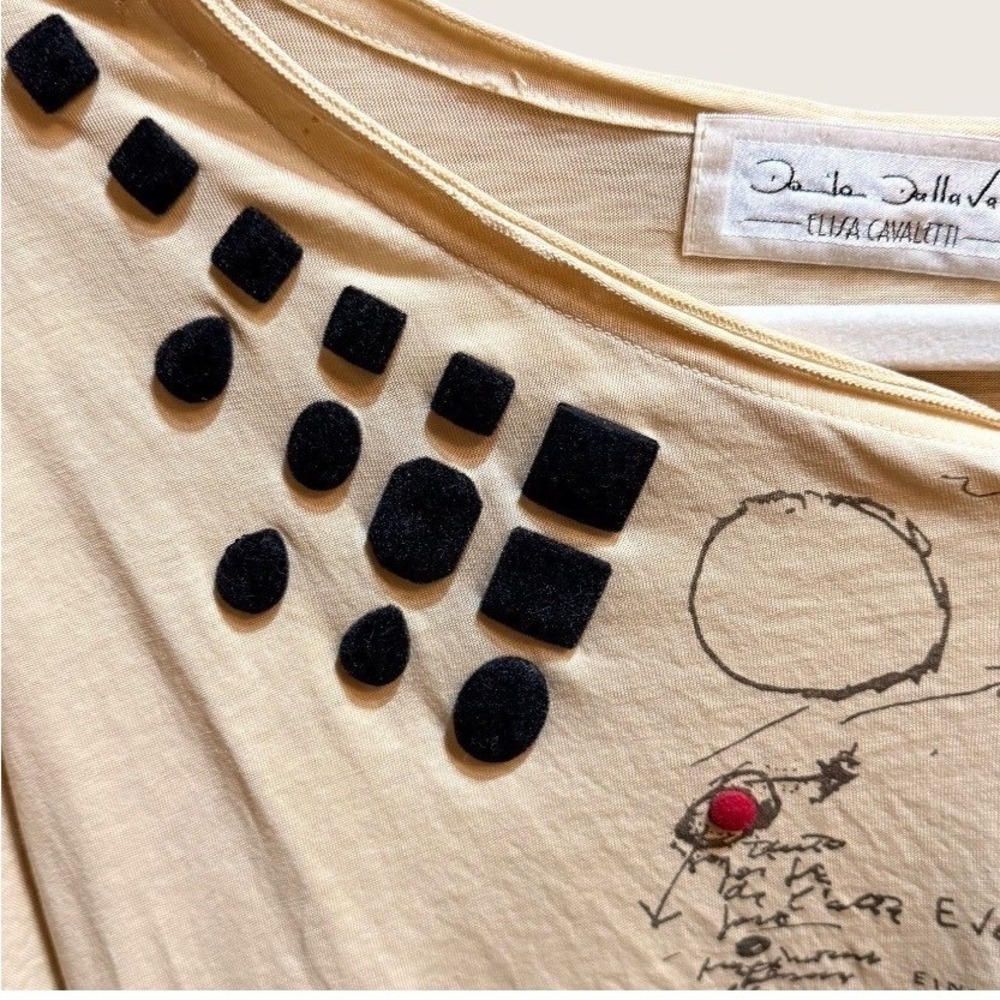 Elisa Cavaletti Daniela Dallavalle Beige Lagenlook Zip Long Sleeve Top Italy - Picture 5 of 11